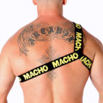 MACHO - ARNÉS ROMANO AMARILLO S/M - Imagen 4