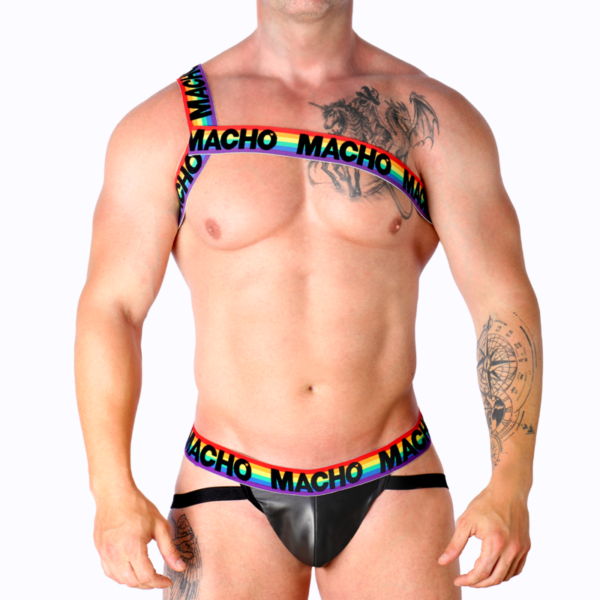 Imagen del artículo erótico MACHO - ARNÉS ROMANO PRIDE S/M de MACHO UNDERWEAR en la sección MODA & LENCERÍA|Lencería Hombre|Arneses Hombre de Millenial Sexshop.