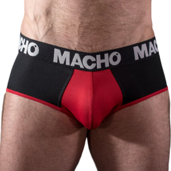 Imagen del artículo erótico MACHO - MS26N SLIP NEGRO/ROJO XL de MACHO UNDERWEAR en la sección MODA & LENCERÍA|Lencería Hombre|Slips de Millenial Sexshop.