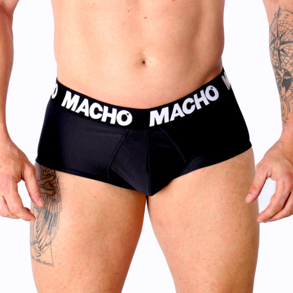 Imagen del artículo erótico MACHO - MS30NG SLIP NEGRO L de MACHO UNDERWEAR en la sección MODA & LENCERÍA|Lencería Hombre|Slips de Millenial Sexshop.