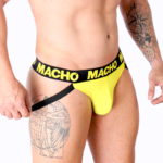 MACHO - MX25A JOCK AMARILLO LYCRA L - Imagen 3