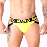 Imagen del artículo erótico MACHO - MX25A JOCK AMARILLO LYCRA XL de MACHO UNDERWEAR en la sección MODA & LENCERÍA|Lencería Hombre|Jockstraps de Millenial Sexshop.