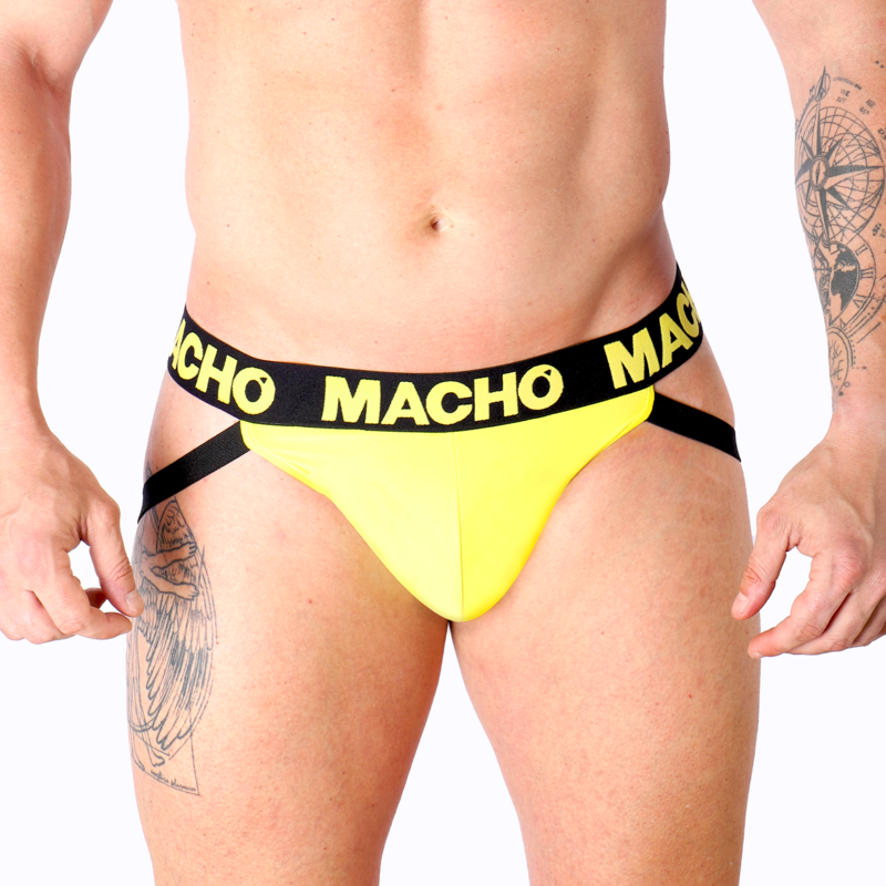 Imagen del artículo erótico MACHO - MX25A JOCK LYCRA AMARILLO S de MACHO UNDERWEAR en la sección MODA & LENCERÍA|Lencería Hombre|Jockstraps de Millenial Sexshop.