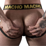 MACHO - MX25AC JOCK CUERO AMARILLO M - Imagen 2