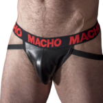 Imagen del artículo erótico MACHO - MX25RC JOCK CUERO ROJO M de MACHO UNDERWEAR en la sección MODA & LENCERÍA|Lencería Hombre|Jockstraps de Millenial Sexshop.