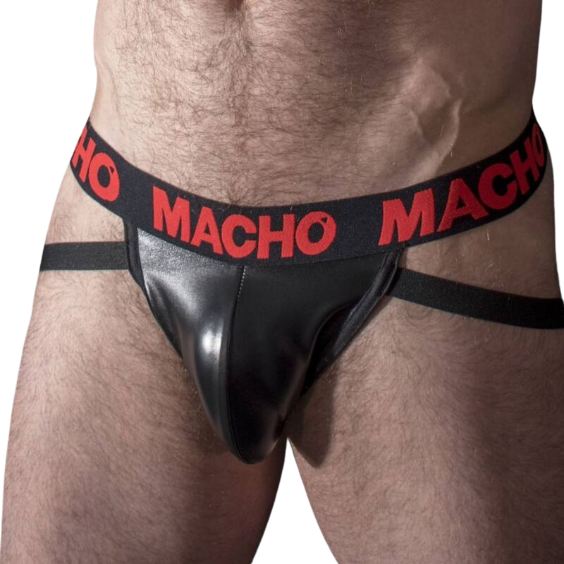 Imagen del artículo erótico MACHO - MX25RC JOCK CUERO ROJO S de MACHO UNDERWEAR en la sección MODA & LENCERÍA|Lencería Hombre|Jockstraps de Millenial Sexshop.