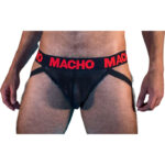 Imagen del artículo erótico MACHO - MX26X2 JOCK NEGRO/ROJO M de MACHO UNDERWEAR en la sección MODA & LENCERÍA|Lencería Hombre|Jockstraps de Millenial Sexshop.