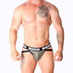 MACHO - MX27GR JOCK CUERO GRIS BEIGE L - Imagen 2