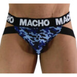 Imagen del artículo erótico MACHO - MX28MA JOCK MILITAR AZUL L de MACHO UNDERWEAR en la sección MODA & LENCERÍA|Lencería Hombre|Jockstraps de Millenial Sexshop.
