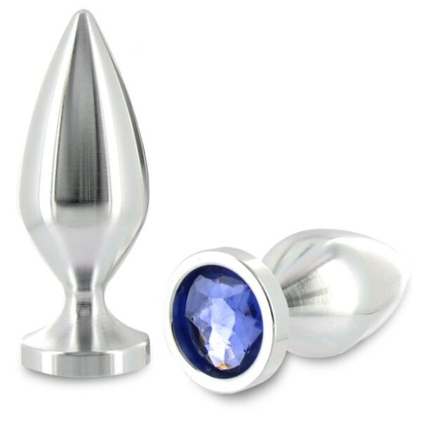 Imagen del artículo erótico METAL HARD - ANAL PLUG ALIMINUM COLOR CRISTAL GRANDE 10.16CM de METAL HARD en la sección JUGUETES BIENESTAR |Anal|Plugs Anales de Millenial Sexshop.