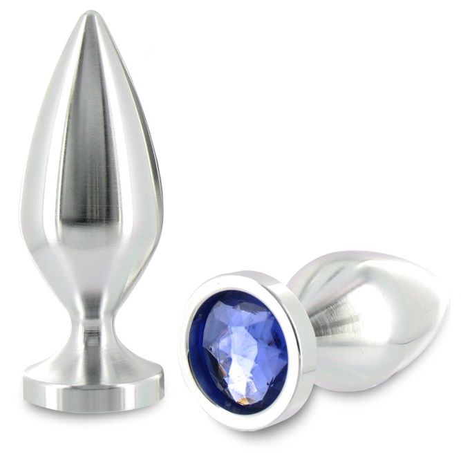 Imagen del artículo erótico METAL HARD - ANAL PLUG ALIMINUM COLOR CRISTAL GRANDE 10.16CM de METAL HARD en la sección JUGUETES BIENESTAR |Anal|Plugs Anales de Millenial Sexshop.
