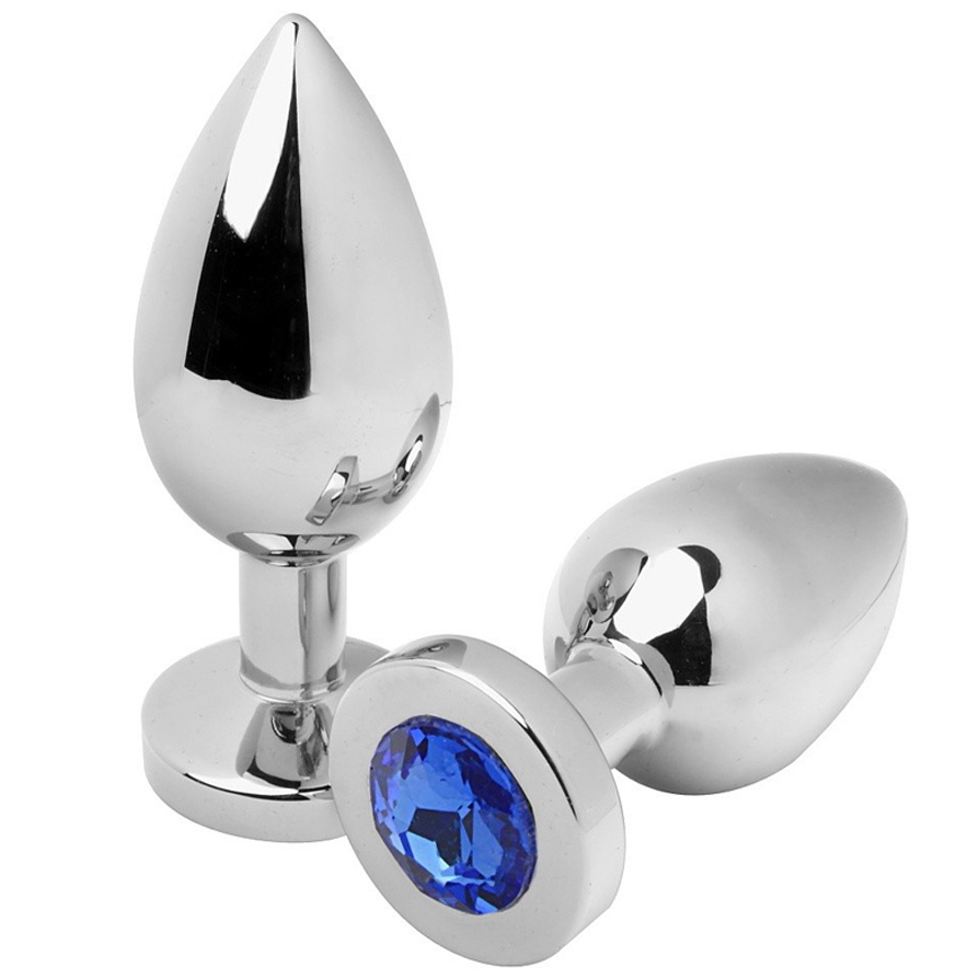 Imagen del artículo erótico METAL HARD - ANAL PLUG DIAMOND AZUL MEDIUM 7.62CM de METAL HARD en la sección JUGUETES BIENESTAR |Anal|Plugs Anales de Millenial Sexshop.