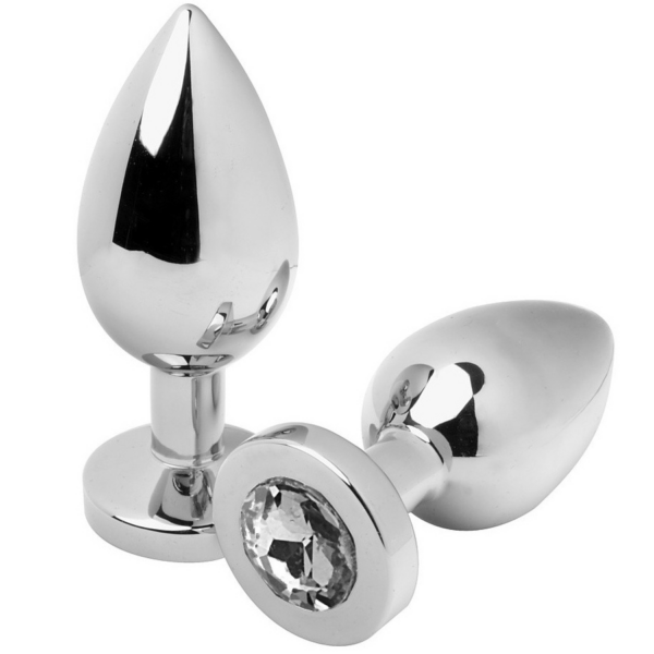 Imagen del artículo erótico METAL HARD - ANAL PLUG DIAMOND TRANSPARENTE SMALL 5.71CM de METAL HARD en la sección JUGUETES BIENESTAR |Anal|Plugs Anales de Millenial Sexshop.