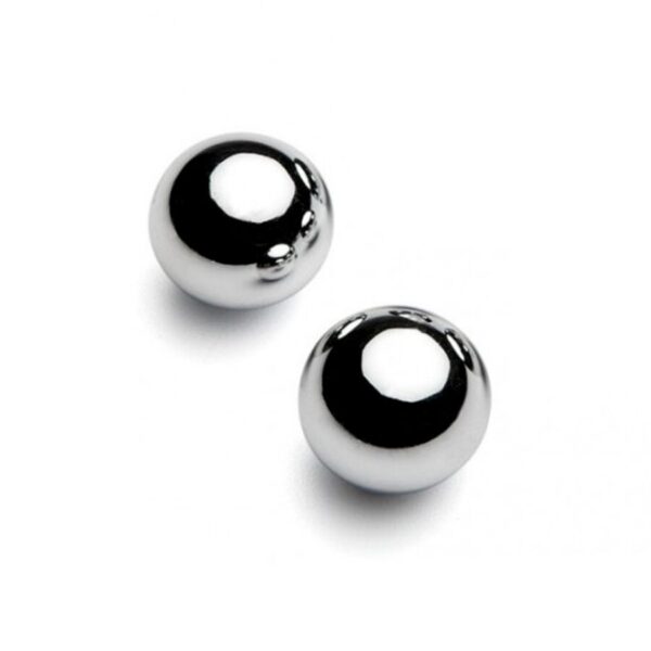 Imagen del artículo erótico METAL HARD - SET 2 BOLAS MAGNETICAS 10 MM de METAL HARD en la sección JUGUETES BIENESTAR |Juguetes para Mujeres|Bolas Chinas|Bolas Basicas de Millenial Sexshop.