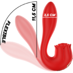 MIA - SELENA ESTIMULADOR VIBRATING + TAPPING ROJO - Imagen 6