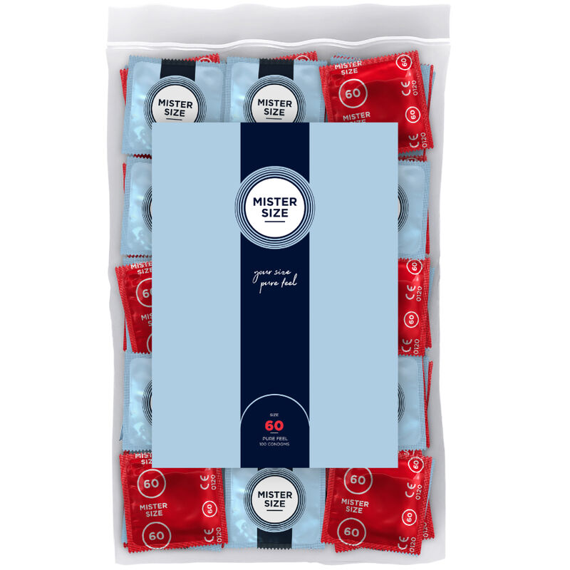 MISTER SIZE - PRESERVATIVOS TALLA XL 60 MM (100 UNIDADES)-MillenialSexshop-MISTER SIZE Imagen del artículo erótico MISTER SIZE - PRESERVATIVOS TALLA XL 60 MM (100 UNIDADES) de MISTER SIZE en la sección PRESERVATIVOS |Todos los tamaños de cajas|Cajas de 30 a 288 de Millenial Sexshop.