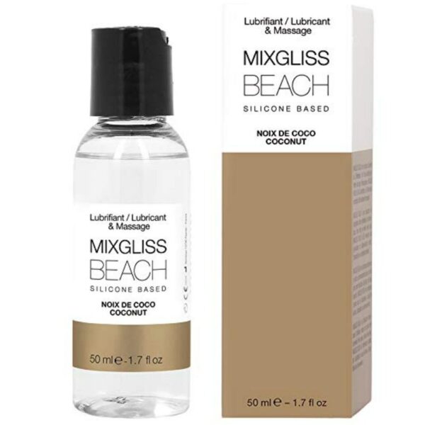 Imagen del artículo erótico MIXGLISS - BEACH LUBRICANTE SILICONA 50 ML de MIXGLISS en la sección DROGUERÍA |Lubricantes|Con deliciosos Sabores de Millenial Sexshop.