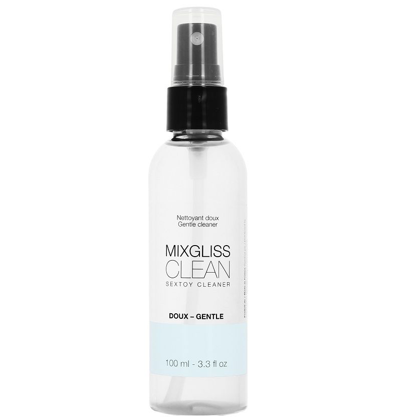 MIXGLISS - LIMPIADOR JUGUETES 100 ML-MillenialSexshop-MIXGLISS Imagen del artículo erótico MIXGLISS - LIMPIADOR JUGUETES 100 ML de MIXGLISS en la sección DROGUERÍA |Desinfección y Mantenimiento |Desinfectante Juguetes de Millenial Sexshop.