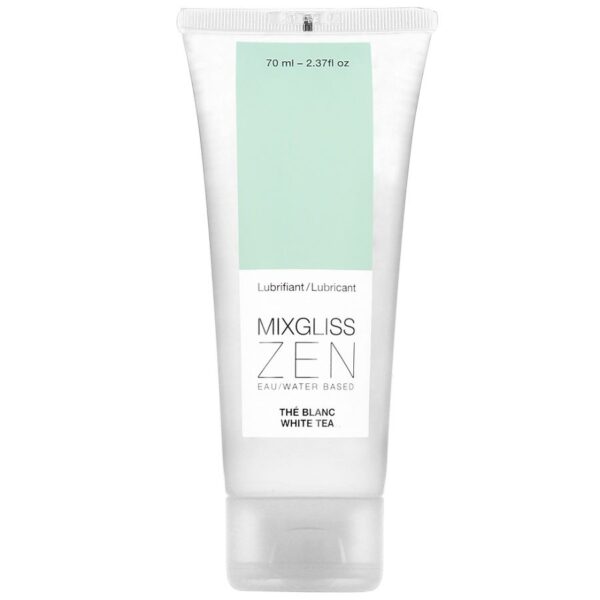Imagen del artículo erótico MIXGLISS - LUBRICANTE ZEN TÉ BLANCO 70ML de MIXGLISS en la sección DROGUERÍA |Lubricantes|Con deliciosos Sabores de Millenial Sexshop.