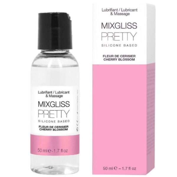 Imagen del artículo erótico MIXGLISS - PRETTY LUBRICANTE SILICONA FLOR DE CEREZA 50 ML de MIXGLISS en la sección DROGUERÍA |Lubricantes|Con deliciosos Sabores de Millenial Sexshop.
