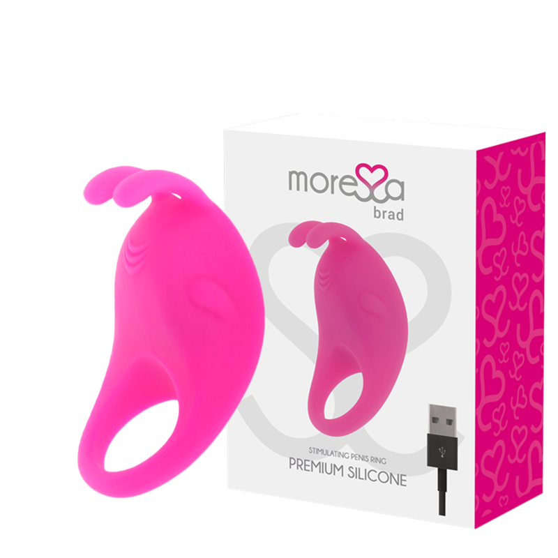 Imagen del artículo erótico MORESSA - BRAD PREMIUM SILICONE RECARGABLE ROSA de MORESSA en la sección JUGUETES BIENESTAR |Juguetes para Hombres|Accesorios para el pene|Anillos Pene|Anillos con Vibración de Millenial Sexshop.