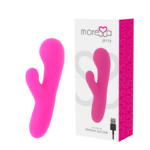 Imagen del artículo erótico MORESSA - JERRY CLIP VIBRADOR PUNTO G Y CLITORIS PREMIUM SILICONE RECARGABLE de MORESSA en la sección JUGUETES BIENESTAR |Vibradores|Vibradores Punto G de Millenial Sexshop.
