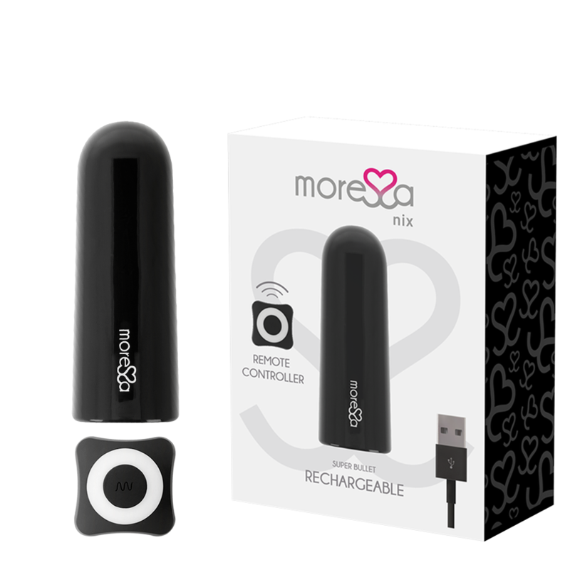 Imagen del artículo erótico MORESSA - NIX POTENTE VIBRADOR MULTI JUEGOS CONTROL REMOTO NEGRO de MORESSA en la sección JUGUETES BIENESTAR |Juguetes para Mujeres|Estimuladores de Millenial Sexshop.