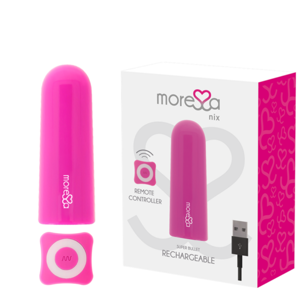 Imagen del artículo erótico MORESSA - NIX POTENTE VIBRADOR MULTI JUEGOS CONTROL REMOTO ROSA de MORESSA en la sección JUGUETES BIENESTAR |Vibradores|Vibradores control remoto de Millenial Sexshop.