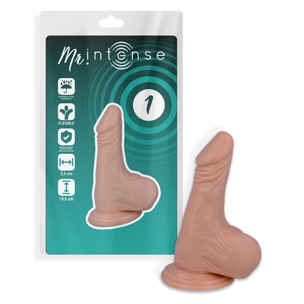 Imagen del artículo erótico MR INTENSE - 1 PENE REALÍSTICO 14.6 CM -O- 3.5 CM de MR. INTENSE en la sección JUGUETES BIENESTAR |Dildos sin Vibración|Penes realisticos de Millenial Sexshop.