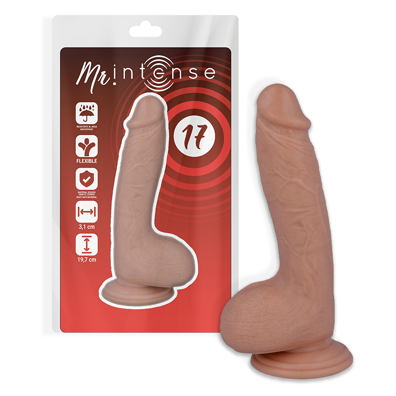 Imagen del artículo erótico MR INTENSE - 17 PENE REALÍSTICO 19.7 CM -O- 4.1 CM de MR. INTENSE en la sección JUGUETES BIENESTAR |Dildos sin Vibración|Penes realisticos de Millenial Sexshop.