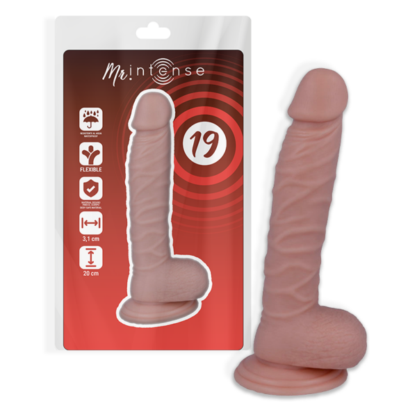 Imagen del artículo erótico MR INTENSE - 19 PENE REALÍSTICO 20 CM -O- 3.1 CM de MR. INTENSE en la sección JUGUETES BIENESTAR |Dildos sin Vibración|Penes realisticos de Millenial Sexshop.