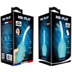 MR PLAY - PERA ANAL DUCHA DE GOMA AZUL - Imagen 8