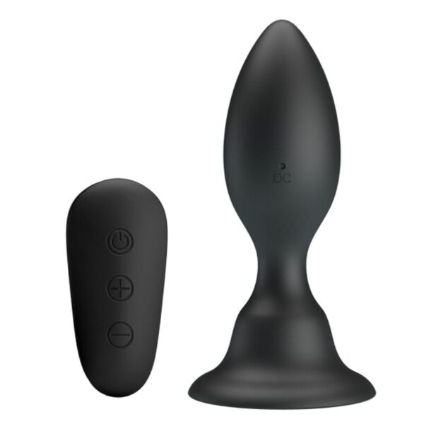 Imagen del artículo erótico MR PLAY - PLUG ANAL CON VIBRACIÓN NEGRO CONTROL REMOTO de MR PLAY en la sección JUGUETES BIENESTAR |Anal|Plugs Anales de Millenial Sexshop.