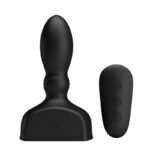 MR PLAY - PLUG ANAL HINCHABLE NEGRO CONTROL REMOTO - Imagen 2