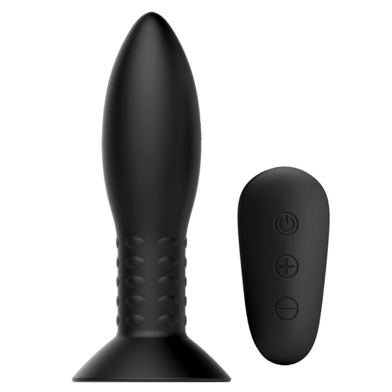 Imagen del artículo erótico MR PLAY - PLUG CON BOLAS ROTADORAS NEGRO CONTROL REMOTO de MR PLAY en la sección JUGUETES BIENESTAR |Anal|Vibradores Anales de Millenial Sexshop.