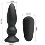 MR PLAY - VIBRADOR POTENTE CONTROL REMOTO ANAL PLUG NEGRO - Imagen 5