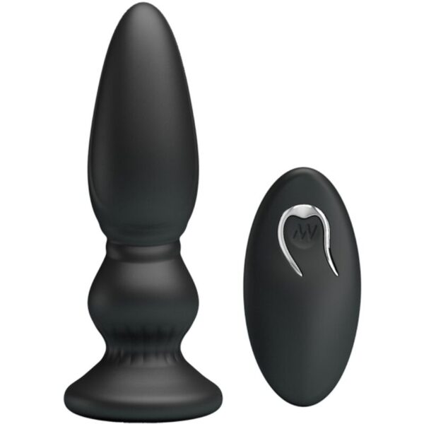Imagen del artículo erótico MR PLAY - VIBRADOR POTENTE CONTROL REMOTO ANAL PLUG NEGRO de MR PLAY en la sección JUGUETES BIENESTAR |Anal|Plugs Anales de Millenial Sexshop.