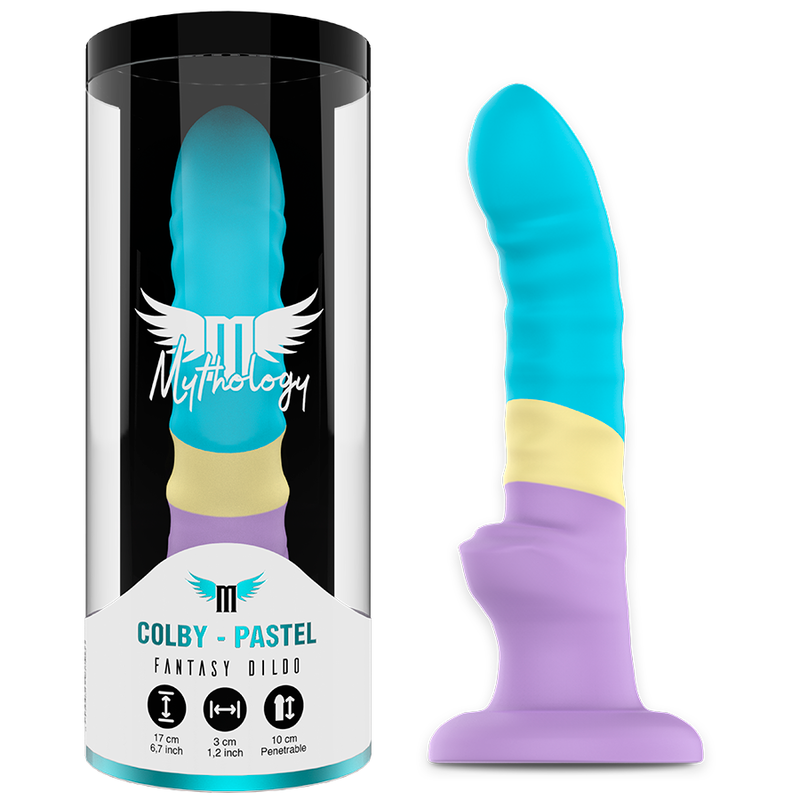 Imagen del artículo erótico MYTHOLOGY - COLBY PASTEL DILDO de MYTHOLOGY FANTASY DILDO en la sección JUGUETES BIENESTAR |Juguetes para Hombres|Masturbadores varios de Millenial Sexshop.