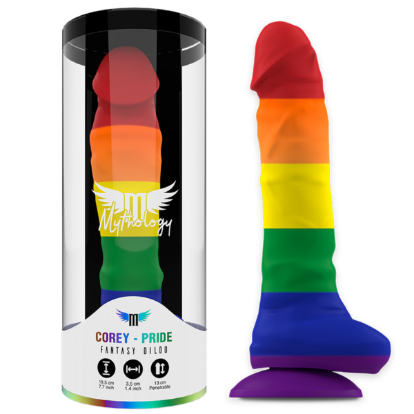 Imagen del artículo erótico MYTHOLOGY - COREY PRIDE DILDO L de MYTHOLOGY FANTASY DILDO en la sección JUGUETES BIENESTAR |Juguetes para Hombres|Masturbadores varios de Millenial Sexshop.