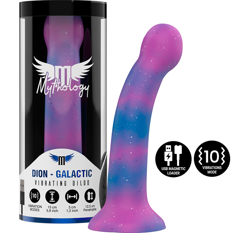 Imagen del artículo erótico MYTHOLOGY - DION GALACTIC DILDO S - VIBRADOR COMPATIBLE CON WATCHME WIRELESS TECHNOLOGY de MYTHOLOGY FANTASY DILDO en la sección JUGUETES BIENESTAR |Vibradores|Vibradores control remoto de Millenial Sexshop.