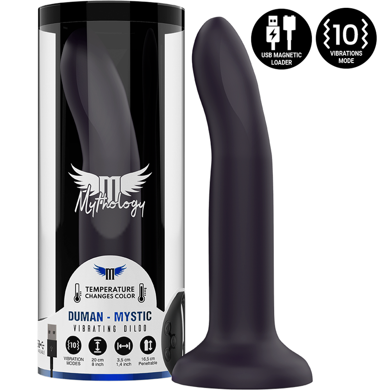 Imagen del artículo erótico MYTHOLOGY - DUMAN MYSTIC DILDO L - VIBRADOR COMPATIBLE CON WATCHME WIRELESS TECHNOLOGY de MYTHOLOGY FANTASY DILDO en la sección JUGUETES BIENESTAR |Vibradores|Vibradores control remoto de Millenial Sexshop.