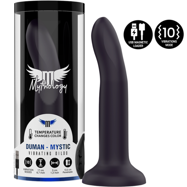 Imagen del artículo erótico MYTHOLOGY - DUMAN MYSTIC DILDO M - VIBRADOR COMPATIBLE CON WATCHME WIRELESS TECHNOLOGY de MYTHOLOGY FANTASY DILDO en la sección JUGUETES BIENESTAR |Vibradores|Vibradores control remoto de Millenial Sexshop.
