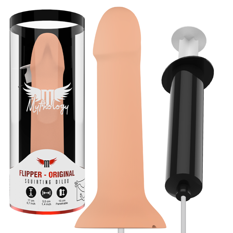Imagen del artículo erótico MYTHOLOGY - FLIPPER ORIGINAL DILDO EYACULADOR de MYTHOLOGY FANTASY DILDO en la sección JUGUETES BIENESTAR |Juguetes para Hombres|Masturbadores varios de Millenial Sexshop.