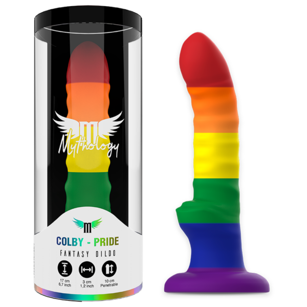 Imagen del artículo erótico MYTHOLOGY - HER COLBY PRIDE DILDO de MYTHOLOGY FANTASY DILDO en la sección JUGUETES BIENESTAR |Juguetes para Hombres|Masturbadores varios de Millenial Sexshop.