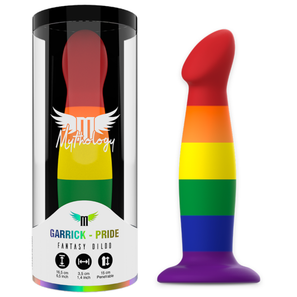 Imagen del artículo erótico MYTHOLOGY - HER GARRICK PRIDE DILDO de MYTHOLOGY FANTASY DILDO en la sección JUGUETES BIENESTAR |Juguetes para Hombres|Masturbadores varios de Millenial Sexshop.