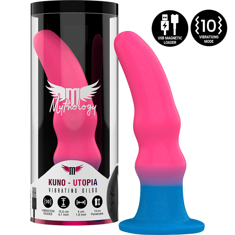 Imagen del artículo erótico MYTHOLOGY - KUNO UTOPIA DILDO M - VIBRADOR COMPATIBLE CON WATCHME WIRELESS TECHNOLOGY de MYTHOLOGY FANTASY DILDO en la sección JUGUETES BIENESTAR |Vibradores|Vibradores control remoto de Millenial Sexshop.