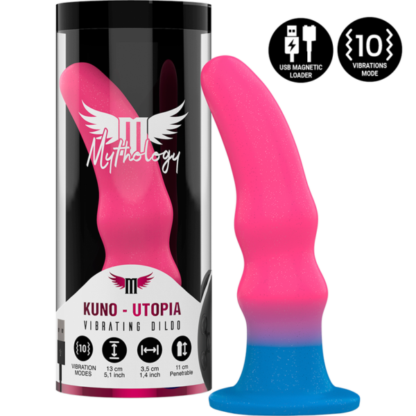Imagen del artículo erótico MYTHOLOGY - KUNO UTOPIA DILDO S - VIBRADOR COMPATIBLE CON WATCHME WIRELESS TECHNOLOGY de MYTHOLOGY FANTASY DILDO en la sección JUGUETES BIENESTAR |Vibradores|Vibradores control remoto de Millenial Sexshop.