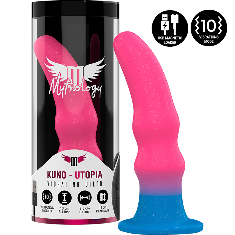 Imagen del artículo erótico MYTHOLOGY - KUNO UTOPIA DILDO S - VIBRADOR COMPATIBLE CON WATCHME WIRELESS TECHNOLOGY de MYTHOLOGY FANTASY DILDO en la sección JUGUETES BIENESTAR |Vibradores|Vibradores control remoto de Millenial Sexshop.