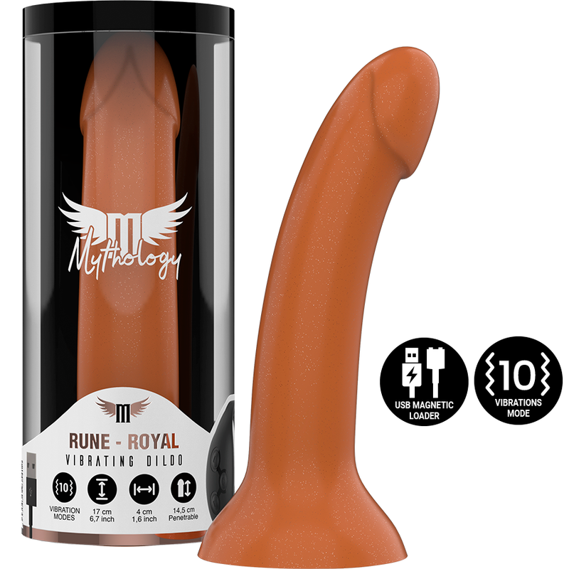 Imagen del artículo erótico MYTHOLOGY - RUNE ROYAL DILDO M - VIBRADOR COMPATIBLE CON WATCHME WIRELESS TECHNOLOGY de MYTHOLOGY FANTASY DILDO en la sección JUGUETES BIENESTAR |Vibradores|Vibradores control remoto de Millenial Sexshop.