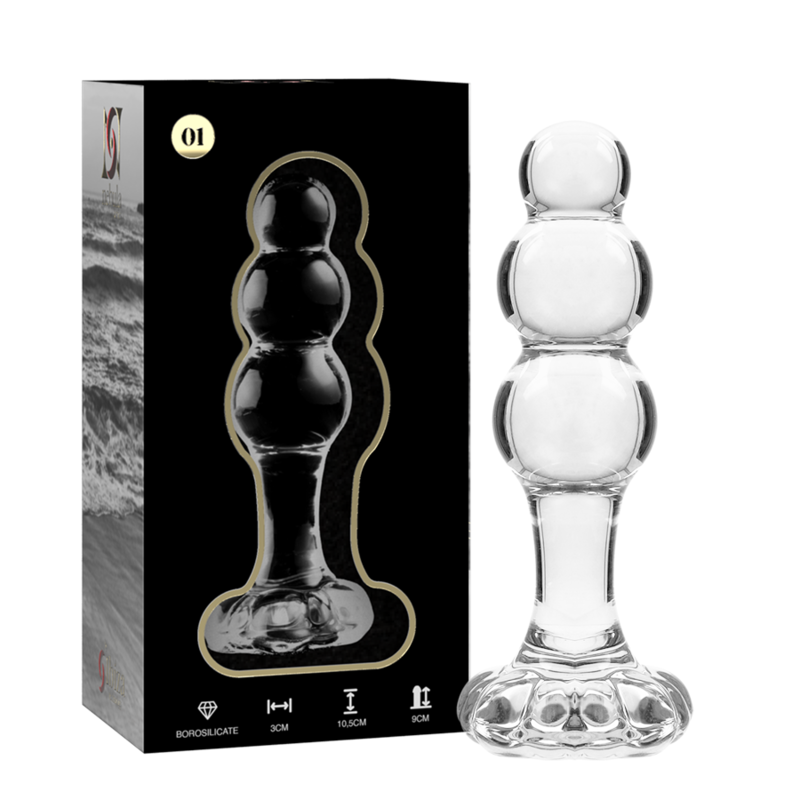 Imagen del artículo erótico NEBULA SERIES BY IBIZA - MODELO 1 PLUG CRISTAL TRANSPARENTE 10.5 CM -O- 3 CM de NEBULA SERIES BY IBIZA en la sección JUGUETES BIENESTAR |Anal|Plugs Anales de Millenial Sexshop.
